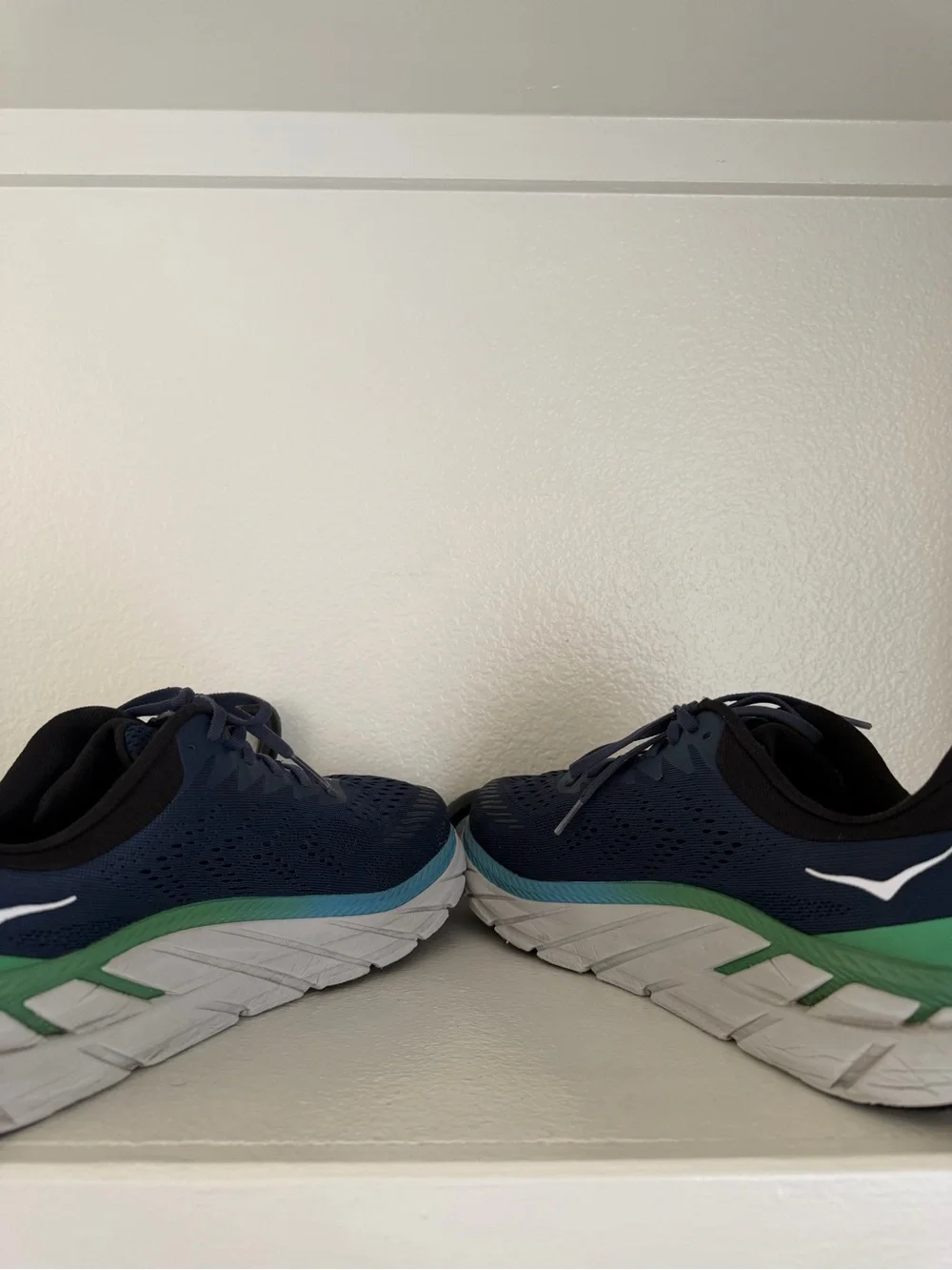 Hoka One One Clifton 7 1110508 MOAN Blue Green MEN Running Shoes- SZ 11